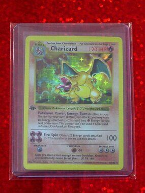 Pokemon Charizard Holo Novelty Card